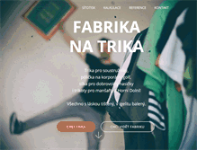 Tablet Screenshot of fabrikanatrika.cz